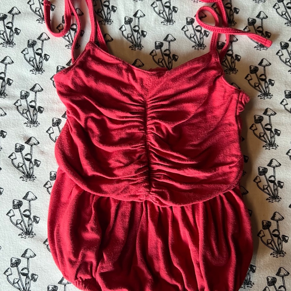 Kate Quinn Red Romper